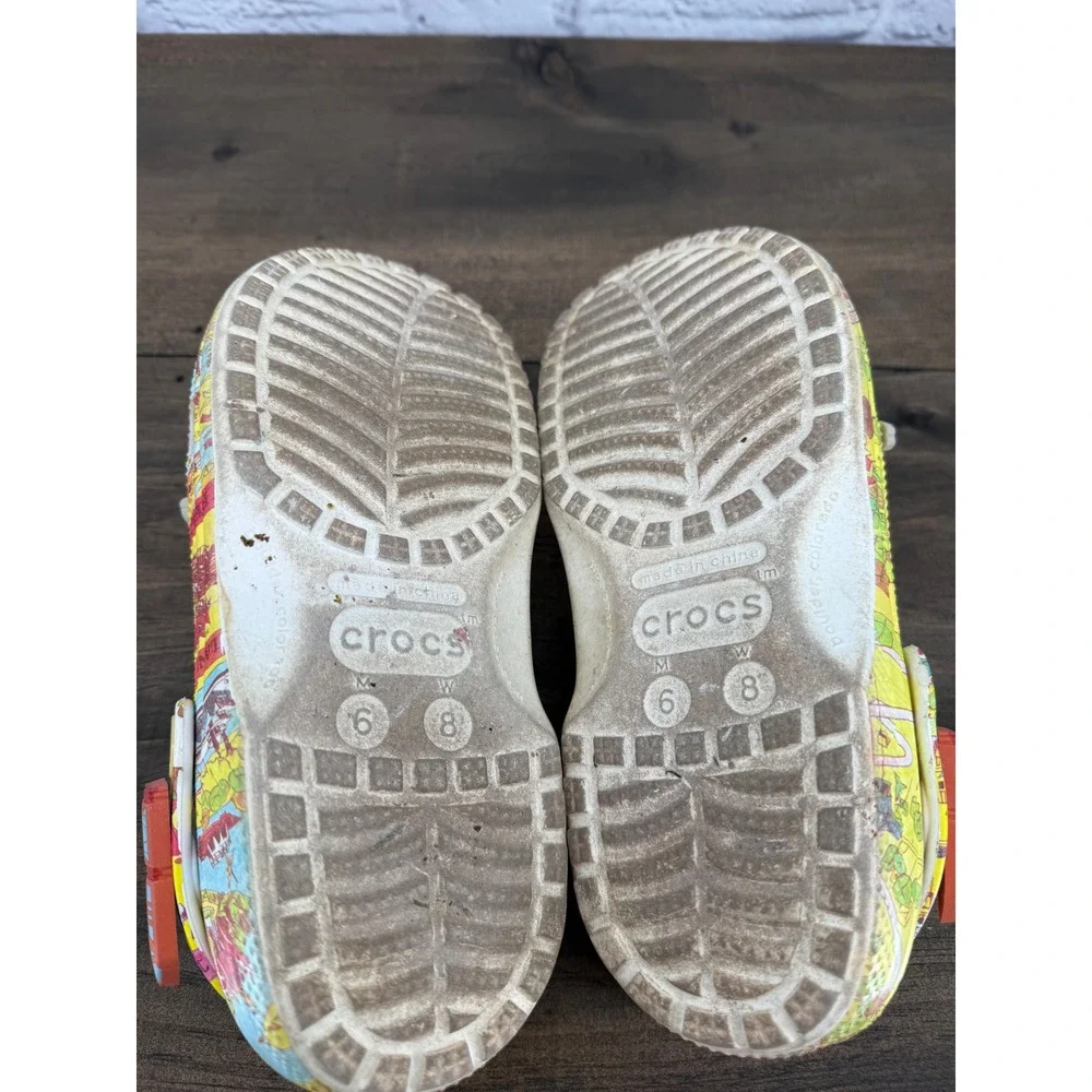 Crocs 50th Anniversary Disney Parks Vault Collection Magic Kingdom Map Clogs W 8